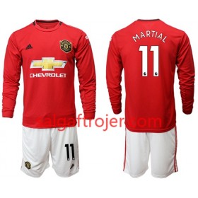 Manchester United Fodboldtrøjer Martial 11 Børn Hjemmebanesæt 2019/20 Langærmet